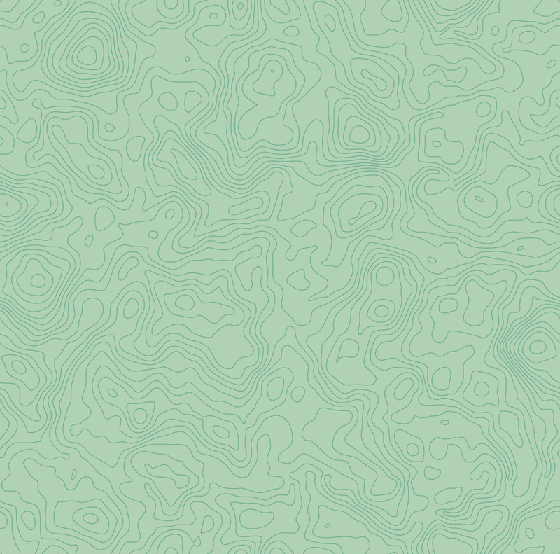 Green topographic map with dark green topo lines. Links to Map Redesign page (password protected).